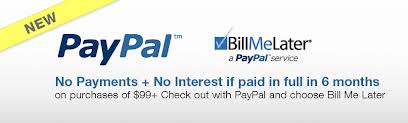 Check out with PayPal and choose Bill Me Later. Subject to credit approval. See Terms.